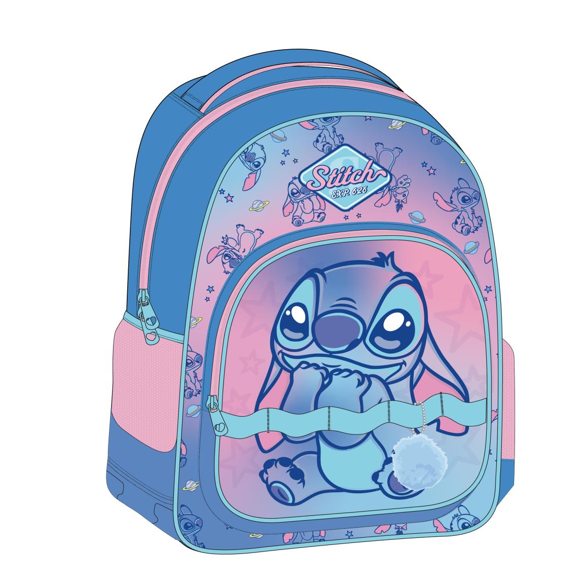 stitch "bts" mochila escolar 42cm stitch "bts" mochila escolar 42cm