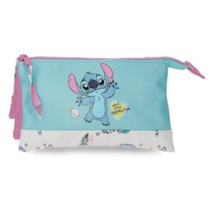 stitch "hearts" porta lápis triplo (cópia)