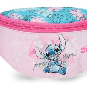 stitch "heart" bolsa de cintura