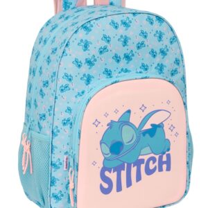 stitch "little destrution" mochila escolar dupla 42cm (cópia)