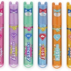 6 mini sublinhadores: teddy's superpower