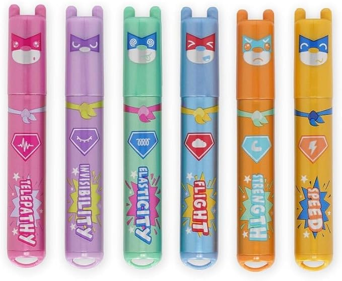 6 mini sublinhadores: teddy's superpower