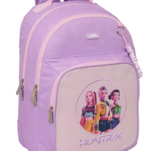 k pop "iconic" mochila escolar dupla 42cm