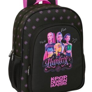 K-Pop- "Negra" Mochila Escolar junior 38cm