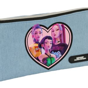 k pop "huntr/x" porta lápis triplo