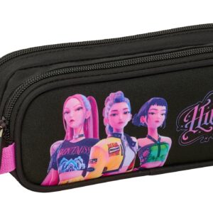 K-Pop- "Negra" Porta-lápis duplo