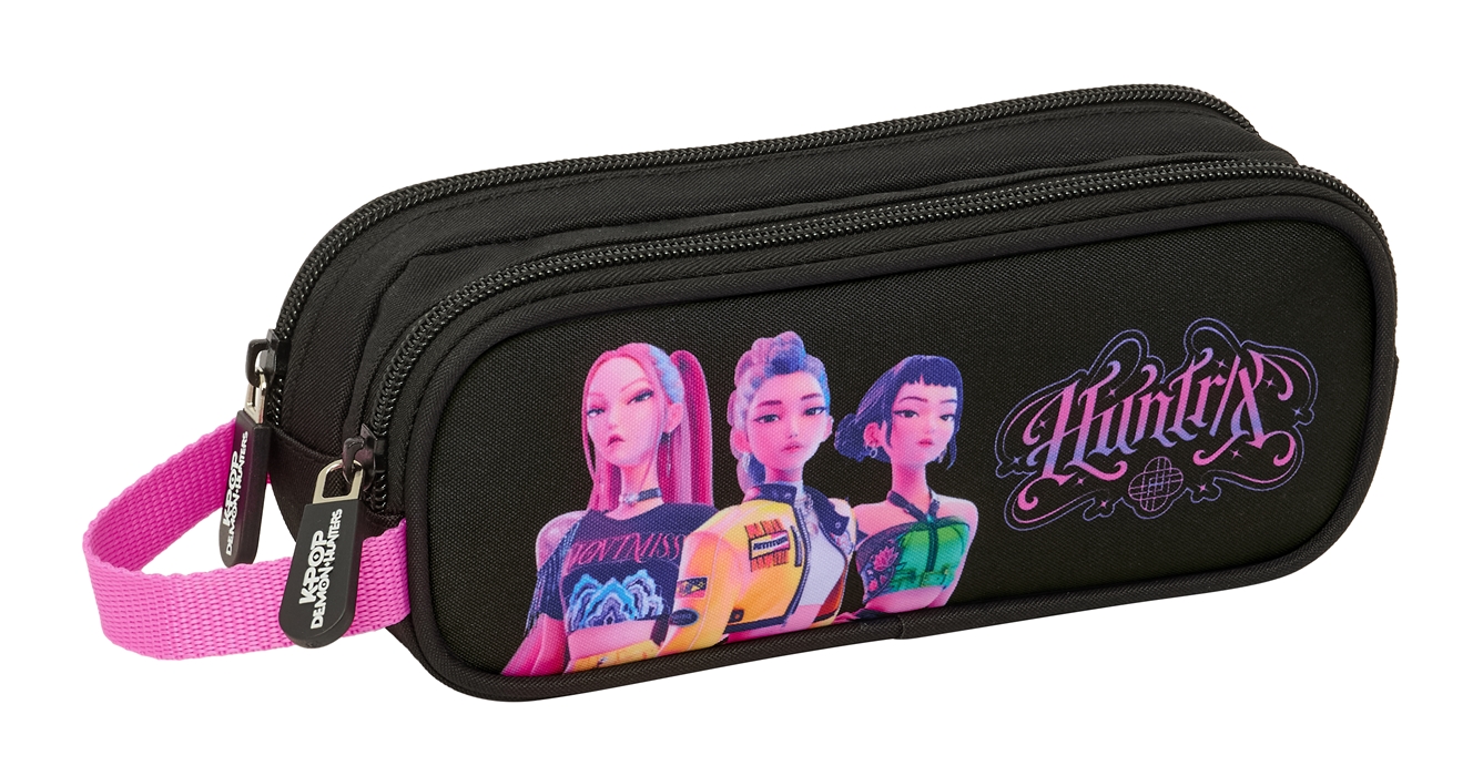 K-Pop- "Negra" Porta-lápis duplo