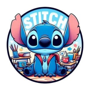 stitch mochila infantário 3d