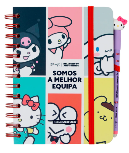 agenda 2026 27 pequena hello kitty&friends semanal + 3 bo bo somos a melhor equipa agenda 2026 27 pequena hello kitty&friends semanal + 3 bo bo somos a melhor equipa