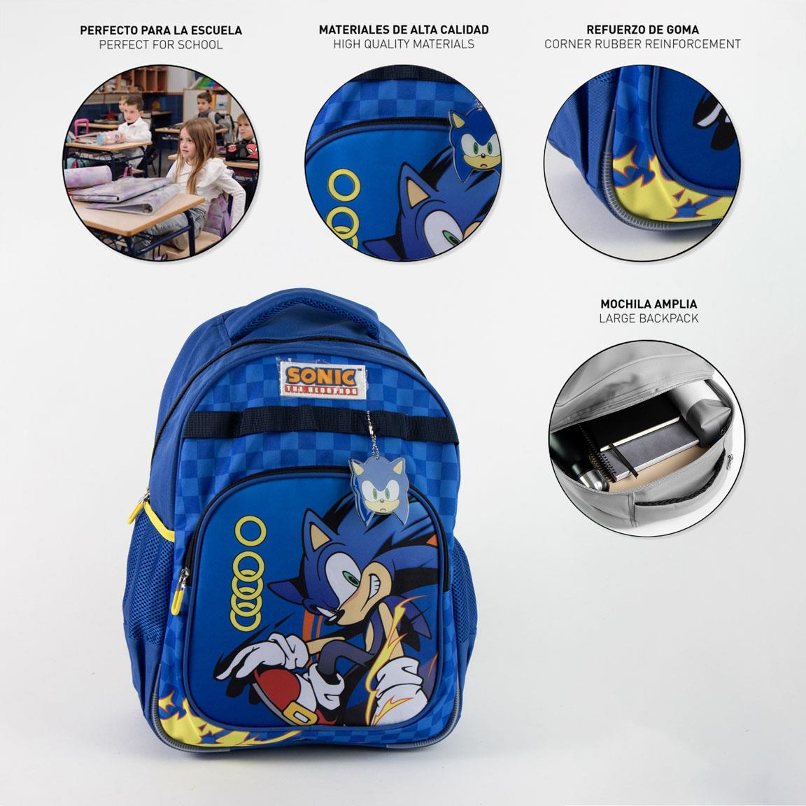 sonic "bts" mochila escolar 42cm sonic "bts" mochila escolar 42cm